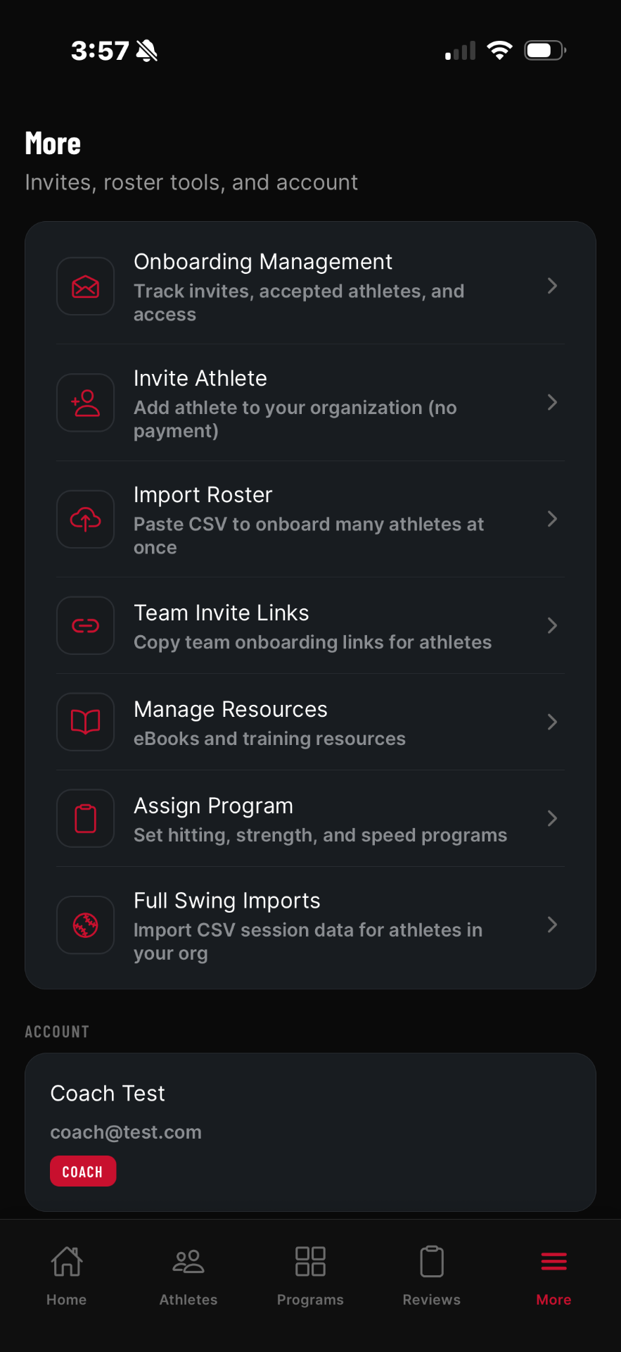 Coach tools